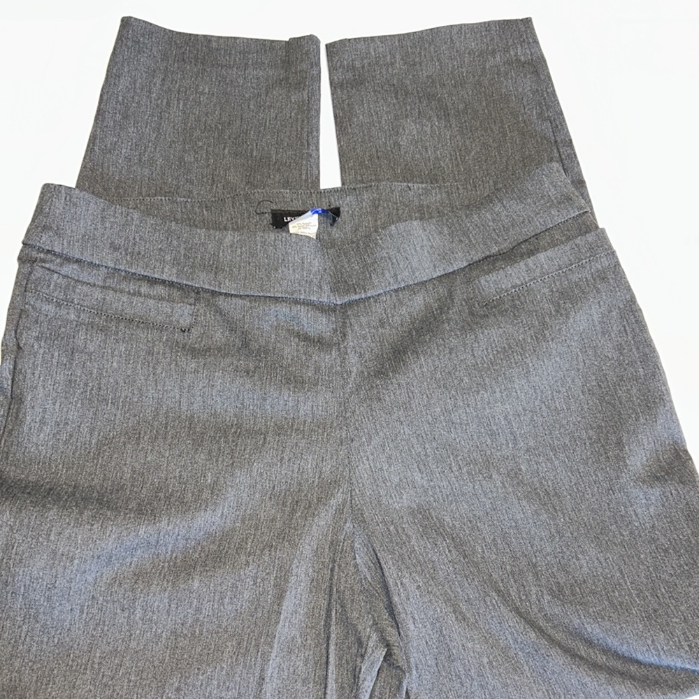 Level Eight Gray Pull On Ankle Pants